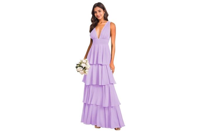 Bridesmaid Dresses for Women V Neck