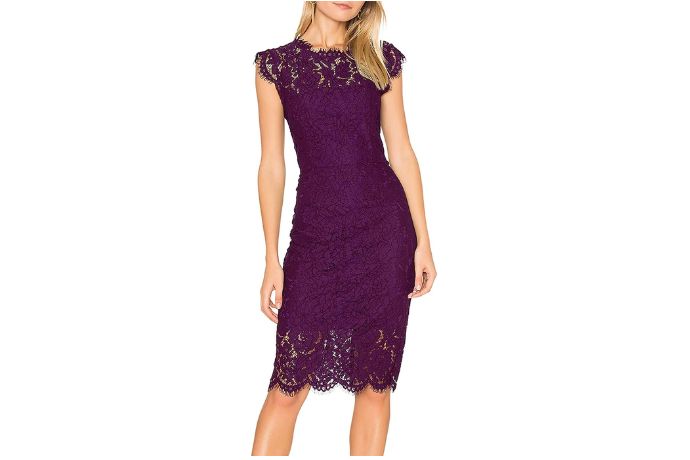 MEROKEETY Women's Sleeveless Lace Floral Elegant Cocktail Dress