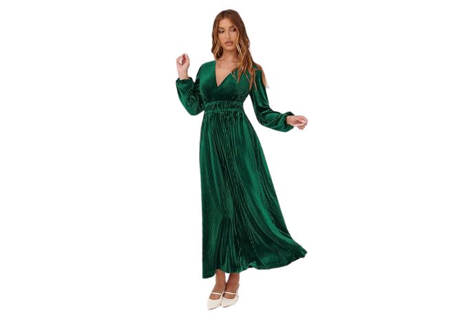 Sissyaki Women's Long Sleeve Velvet Dresses Fall Winter