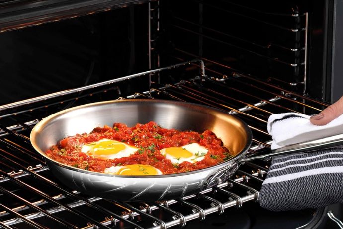 What Is Stainless Steel Cookware: All-Clad D3 3-Ply Stainless Steel Fry Pan Set 2 Piece