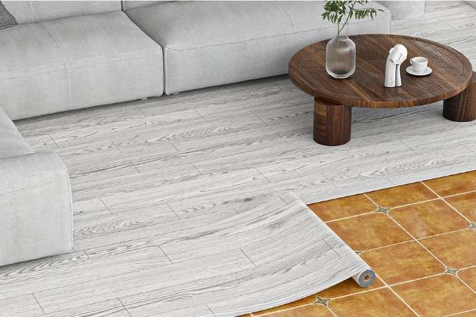 peel-and-stick vinyl flooring