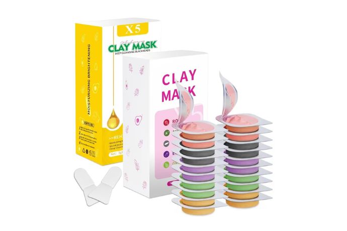 Aaenouicfs Clay Mask Set 20 Pods, Face Mask Skin Care, Green Tea