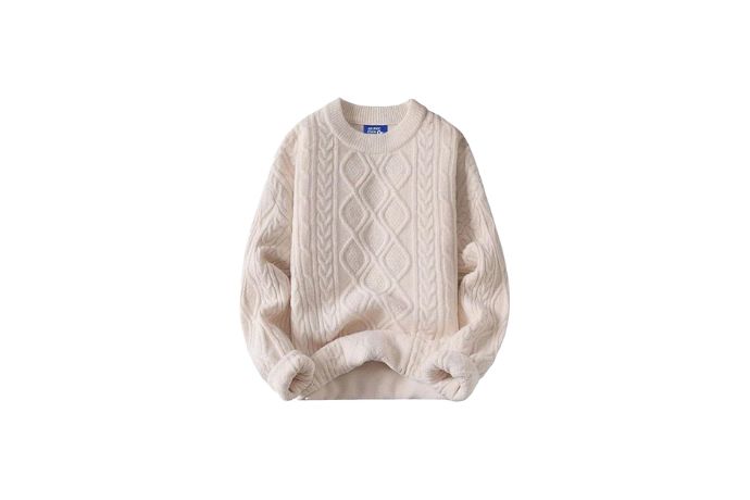 Aelfric Eden Oversized Sweater 90s Vintage Cable Knit Long Sleeve