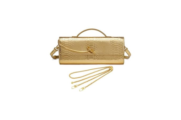 Crocodile Embossed Clutch Purses for Women