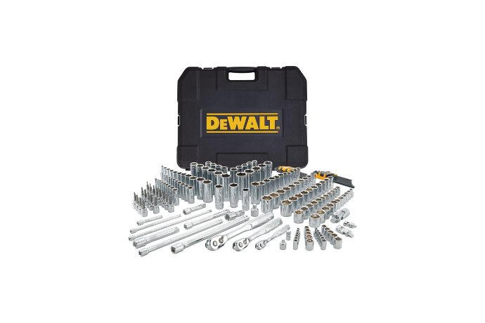 DEWALT Mechanics Tool Set, SAE and Metric Socket Wrench Set