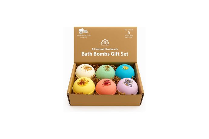Handmade in USA Organic Bath Bombs Gift Set