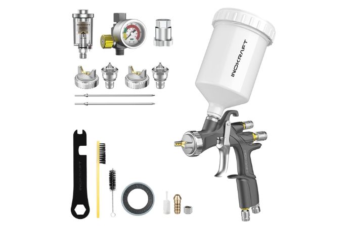 InoKraft D1 LVLP Air Spray Gun Premium Kit