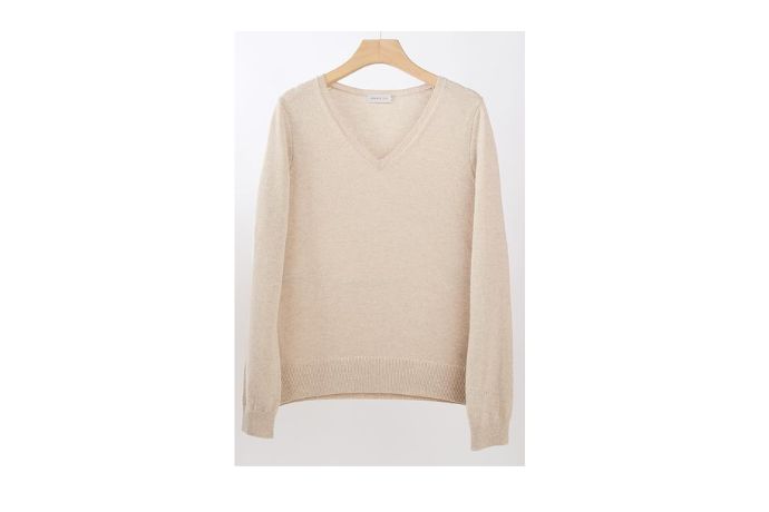 JENNIE LIU Women's 100% Pure Cashmere Long Sleeve