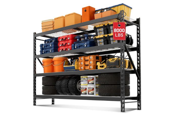 WORKPRO 8000LBS Storage Shelves, 77-inch Extra-Wide Garage Shelving