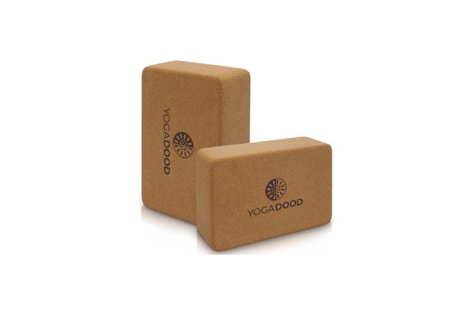 YOGA DOOD Premium Cork Yoga Blocks 2 Pack
